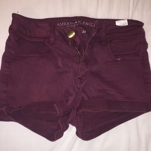 American Eagle colored denim shorts